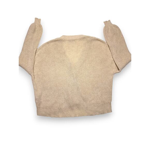 American Eagle Light Beige Cozy Chunky Knit Button Cardigan Size XS - Picture 8 of 8